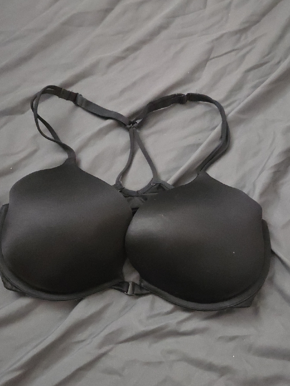 Victoria's Secret Black Racerback T-Shirt Bra 36D